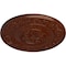 Ekena Millwork Milan Ceiling Medallion, Hand-Painted Burnished Mahogany Crackle, 47 5/8"OD x 2 3/4"P CM47MIBMC - alternate 3